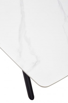 Стол RIVOLI 140 MATT WHITE MARBLE SOLID CERAMIC / BLACK, ®DISAUR в Надыме - nadym.ok-mebel.com | фото 9