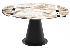 Стол TERAMO 135 GLOSS GRAND JADE SOLID CERAMIC, керамика, поворотн.механизм / Черный каркас, ®DISAUR в Надыме - nadym.ok-mebel.com | фото 14