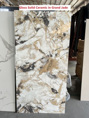 Стол TERAMO 135 GLOSS GRAND JADE SOLID CERAMIC, керамика, поворотн.механизм / Черный каркас, ®DISAUR в Надыме - nadym.ok-mebel.com | фото 7