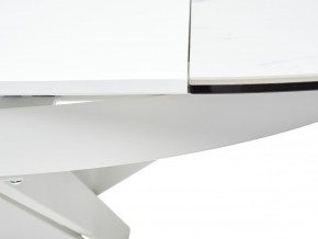 Стол TRENTO 120 HIGH GLOSS STATUARIO Белый мрамор глянцевый, керамика/ белый каркас, ®DISAUR в Надыме - nadym.ok-mebel.com | фото 10
