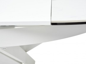 Стол TRENTO 120 HIGH GLOSS STATUARIO Белый мрамор глянцевый, керамика/ белый каркас, ®DISAUR в Надыме - nadym.ok-mebel.com | фото 9