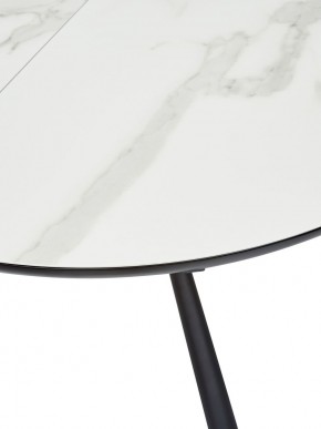 Стол VOLAND BIANCO TL-45 испанская керамика/ BLACK "белый мрамор" М-City в Надыме - nadym.ok-mebel.com | фото 2