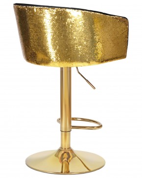 Стул барный DOBRIN DARCY GOLD SHINY, черный велюр с золотыми пайетками в Надыме - nadym.ok-mebel.com | фото 4
