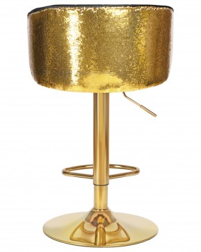 Стул барный DOBRIN DARCY GOLD SHINY, черный велюр с золотыми пайетками в Надыме - nadym.ok-mebel.com | фото 5