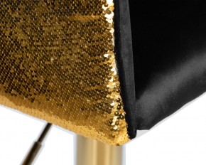 Стул барный DOBRIN DARCY GOLD SHINY, черный велюр с золотыми пайетками в Надыме - nadym.ok-mebel.com | фото 7