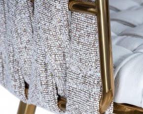 Стул барный DOBRIN EMMA GOLD, белый PU (T-01), белая ткань (F-49) в Надыме - nadym.ok-mebel.com | фото 7