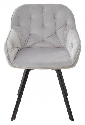 Стул GALE 360 град. поворот. BLUVEL-03 LIGHT GREY, велюр/ черный каркас, М-City в Надыме - nadym.ok-mebel.com | фото 3