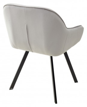 Стул GALE 360 град. поворот. BLUVEL-03 LIGHT GREY, велюр/ черный каркас, М-City в Надыме - nadym.ok-mebel.com | фото 4