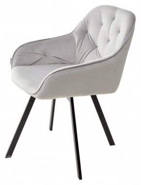 Стул GALE 360 град. поворот. BLUVEL-03 LIGHT GREY, велюр/ черный каркас, М-City в Надыме - nadym.ok-mebel.com | фото 5