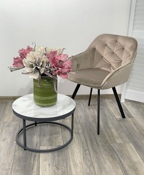 Стул GALE 360 град. поворот. BLUVEL-40 BEIGE, велюр/ черный каркас, М-City в Надыме - nadym.ok-mebel.com | фото 2