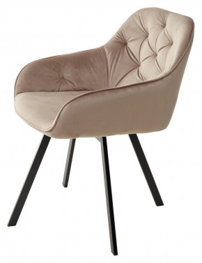 Стул GALE 360 град. поворот. BLUVEL-40 BEIGE, велюр/ черный каркас, М-City в Надыме - nadym.ok-mebel.com | фото 5