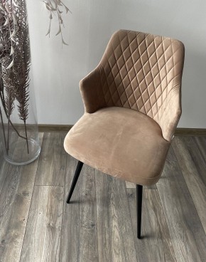 Стул HERMAN 360 град. БЕЖЕВЫЙ #5, велюр / черный каркас М-City в Надыме - nadym.ok-mebel.com | фото 2