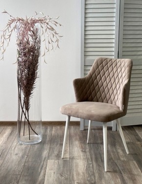 Стул HERMAN 360 град. ЛАТТЕ #25, велюр / белый каркас М-City в Надыме - nadym.ok-mebel.com | фото 2