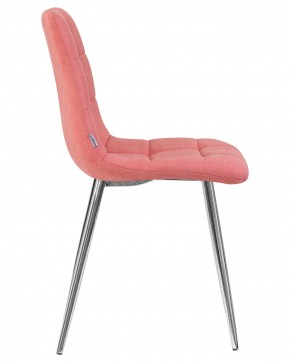 Стул обеденный DOBRIN ALEX, хром ножки, розовая ткань (UF860-05B) в Надыме - nadym.ok-mebel.com | фото 3