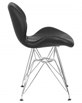 Стул обеденный DOBRIN BUTTERFLY CHROME, ножки хром, цвет чёрный в Надыме - nadym.ok-mebel.com | фото 3