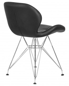 Стул обеденный DOBRIN BUTTERFLY CHROME, ножки хром, цвет чёрный в Надыме - nadym.ok-mebel.com | фото 4