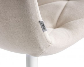 Стул обеденный DOBRIN CHILLY ROMBO, Бежевый Simple 44, основание белое в Надыме - nadym.ok-mebel.com | фото 10