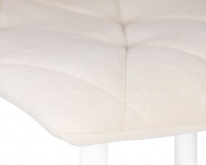Стул обеденный DOBRIN CHILLY ROMBO, Бежевый Simple 44, основание белое в Надыме - nadym.ok-mebel.com | фото 7