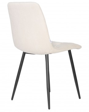 Стул обеденный DOBRIN CHILLY ROMBO, Бежевый Simple 44, основание черный в Надыме - nadym.ok-mebel.com | фото 4
