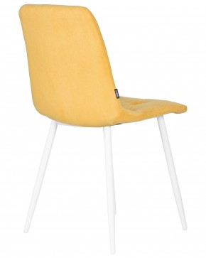 Стул обеденный DOBRIN CHILLY ROMBO, Горчичный Simple 15, основание белый в Надыме - nadym.ok-mebel.com | фото 4