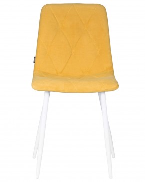 Стул обеденный DOBRIN CHILLY ROMBO, Горчичный Simple 15, основание белый в Надыме - nadym.ok-mebel.com | фото 7