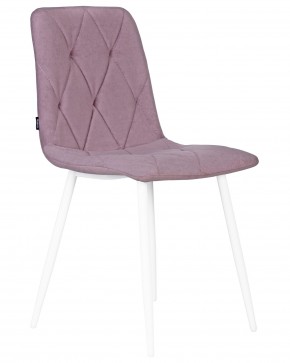 Стул обеденный DOBRIN CHILLY ROMBO, Лавандовый Simple 48, основание белый в Надыме - nadym.ok-mebel.com | фото 2