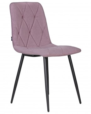 Стул обеденный DOBRIN CHILLY ROMBO, Лавандовый Simple 48, основание черное в Надыме - nadym.ok-mebel.com | фото 2