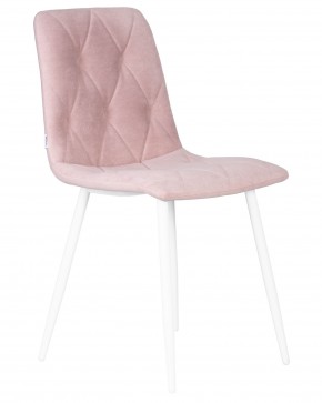 Стул обеденный DOBRIN CHILLY ROMBO, Розовый Simple 03, основание белый в Надыме - nadym.ok-mebel.com | фото 2