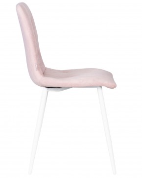 Стул обеденный DOBRIN CHILLY ROMBO, Розовый Simple 03, основание белый в Надыме - nadym.ok-mebel.com | фото 3