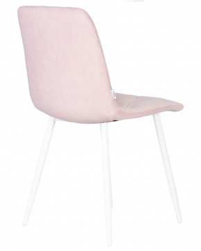 Стул обеденный DOBRIN CHILLY ROMBO, Розовый Simple 03, основание белый в Надыме - nadym.ok-mebel.com | фото 4