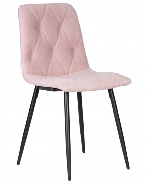 Стул обеденный DOBRIN CHILLY ROMBO, Розовый Simple 03, основание черное в Надыме - nadym.ok-mebel.com | фото