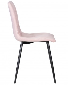 Стул обеденный DOBRIN CHILLY ROMBO, Розовый Simple 03, основание черное в Надыме - nadym.ok-mebel.com | фото 3