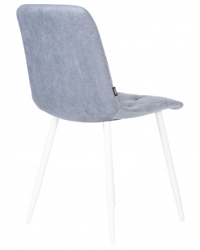 Стул обеденный DOBRIN CHILLY ROMBO, Серо-голубой Simple 26, основание белый в Надыме - nadym.ok-mebel.com | фото 4