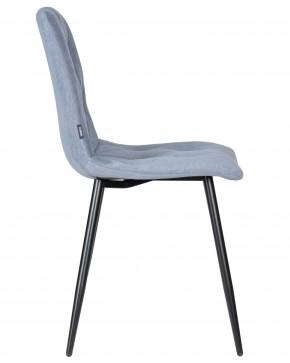 Стул обеденный DOBRIN CHILLY ROMBO, Серо-голубой Simple 26, основание черное в Надыме - nadym.ok-mebel.com | фото 3