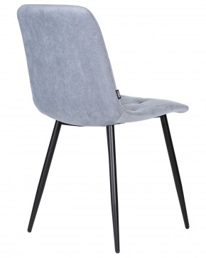 Стул обеденный DOBRIN CHILLY ROMBO, Серо-голубой Simple 26, основание черное в Надыме - nadym.ok-mebel.com | фото 4