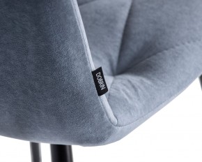 Стул обеденный DOBRIN CHILLY ROMBO, Серо-голубой Simple 26, основание черное в Надыме - nadym.ok-mebel.com | фото 7