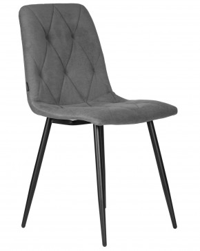 Стул обеденный DOBRIN CHILLY ROMBO, Серый Simple 33, основание черное в Надыме - nadym.ok-mebel.com | фото 2
