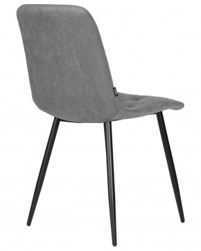 Стул обеденный DOBRIN CHILLY ROMBO, Серый Simple 33, основание черное в Надыме - nadym.ok-mebel.com | фото 4