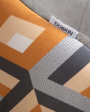Стул обеденный DOBRIN MARKUS, ЭМАЛЬ ЧЕРНЫЙ МУАР ткань Candy Graphite+Escada Ochre в Надыме - nadym.ok-mebel.com | фото 10