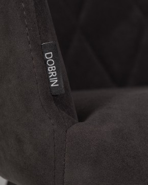 Стул обеденный DOBRIN ROBY, ЭМАЛЬ ЧЕРНЫЙ МУАР велюр Catania Espresso в Надыме - nadym.ok-mebel.com | фото 9