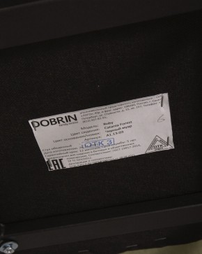 Стул обеденный DOBRIN ROBY, ЭМАЛЬ ЧЕРНЫЙ МУАР велюр Catania Forest в Надыме - nadym.ok-mebel.com | фото 12