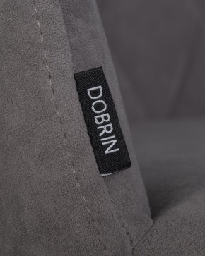 Стул обеденный DOBRIN ROBY, ЭМАЛЬ ЧЕРНЫЙ МУАР велюр Catania Stone в Надыме - nadym.ok-mebel.com | фото 7