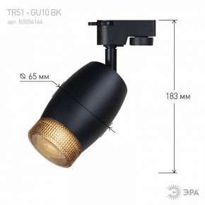 Светильник на штанге Эра  TR51 - GU10 BK в Надыме - nadym.ok-mebel.com | фото 4