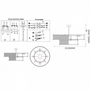 Светильник на штанге Imperiumloft RH Marais Round Chandelier 40,2668 в Надыме - nadym.ok-mebel.com | фото 11