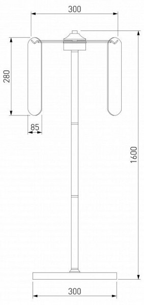 Торшер Eurosvet Claire 01171/3 золото в Надыме - nadym.ok-mebel.com | фото 3