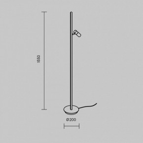Торшер Maytoni Thin MOD395FL-L28BS3K в Надыме - nadym.ok-mebel.com | фото 4