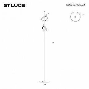 Торшер ST-Luce LILT SL6210.405.02 в Надыме - nadym.ok-mebel.com | фото 2