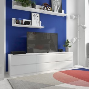 Тумба КАСТОР длинная с шестью ящиками, цвет белый в Надыме - nadym.ok-mebel.com | фото