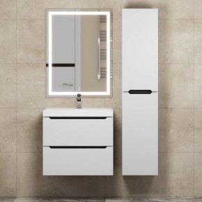 Тумба под раковину Uperwood Tanos 60 см, подвесная, белая/графит в Надыме - nadym.ok-mebel.com | фото 13