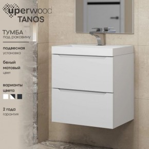 Тумба под раковину Uperwood Tanos 70 см, подвесная, белая матовая в Надыме - nadym.ok-mebel.com | фото 5